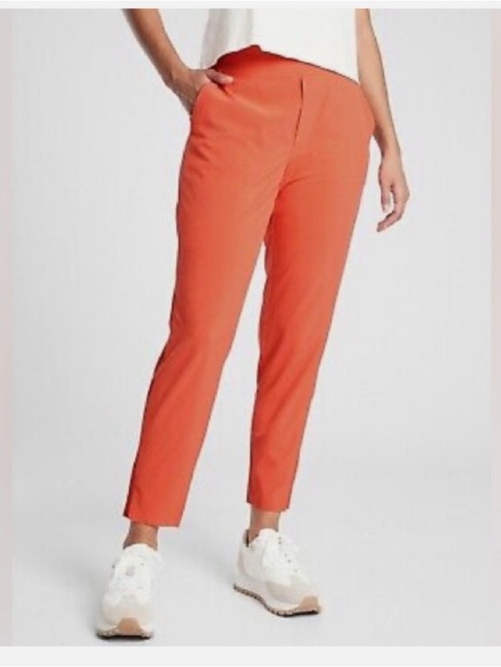 Athleta Brooklyn Ankle Pants in Coral Size 4